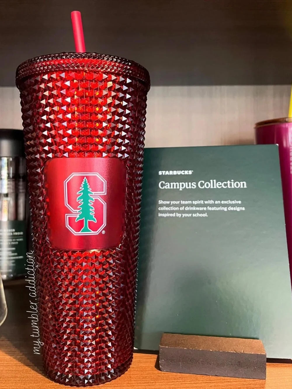 Starbucks Red Studded Tumbler with Straw